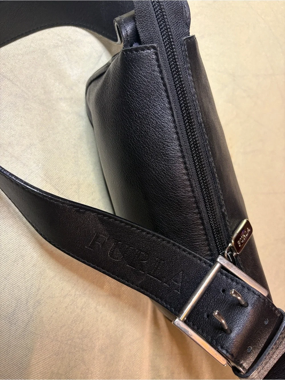 Furla Black Leather Shoulder Bag - Picture 7 of 17